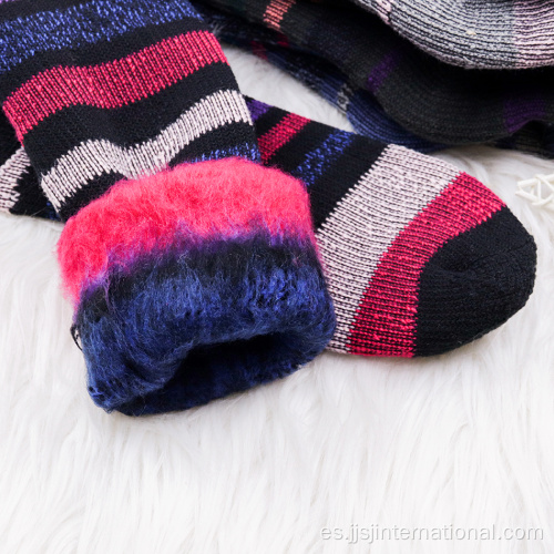 calcetines de terry de invierno de lana